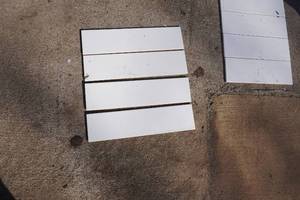 lot 10 image: Artic White Ceramic Bathroom Tile 13 boxes Assorted Sizes