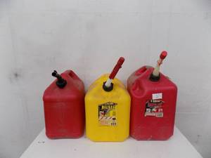 lot 2 image: 5 gal Fuel Cans