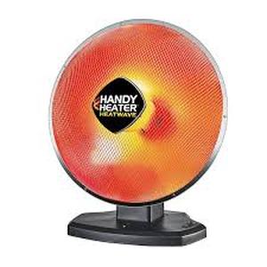 lot 6 image: HANDY HEATER 1200-Watt Electric Oscillating Ceramic Parabolic Space Heater Customer Returns See Pictures