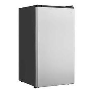 lot 14 image: Vissani 3.2 cu. ft. Mini Refrigerator in Stainless Steel  Customer Returns See Pictures