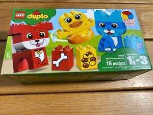 lot 23-B2025 image: New in Box Retired Lego DUPLO Set 10858 My First Puzzle Pets