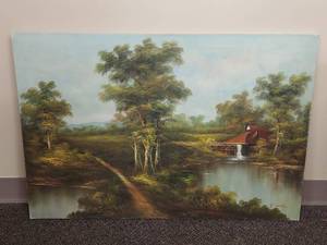 lot 22U image: J. Hall Signed Landscape Painting