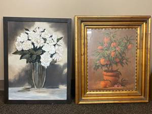 lot 44U image: Framed Floral and Botanical Paintings