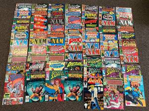 lot 10E image: Vintage Marvel Comic Lot Spider-Man, Wolverine & More