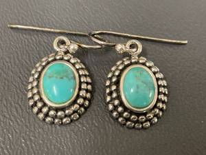 lot 11R image: Barse Sterling Silver Turquoise Earrings 925