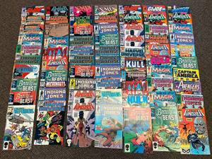 lot 15E image: Vintage Comic Book Collection Indiana Jones Punisher G.I. Joe