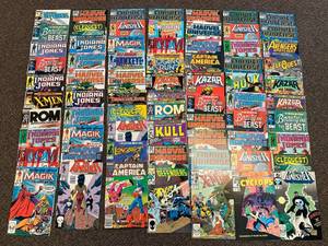 lot 16E image: Large Lot of Vintage Marvel Comic Books Various Titles