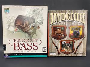 lot 18T image: Trophy Bass by Sierra  The Hunting Lodge PC Games and Manuals. Plastic CD Cases are Not Included