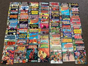 lot 21E image: Large Lot of Vintage Marvel Comic Books Collection