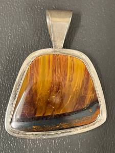 lot 31R image: Sterling Silver Artisan Signed Pendant SMS 2001