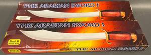 lot 46N image: Bud K Arabian Sword I with Sheath Set of 2