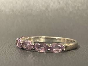 lot 50R image: Elegant Purple Gemstones Ring Size 8.5