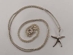 lot 161R image: Sterling Silver Starfish Necklace