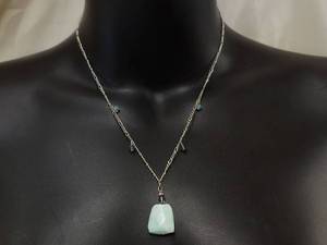 lot 169R image: Sterling Silver Handcrafted Gemstone Pendant Necklace