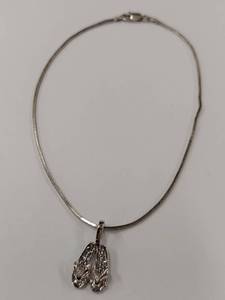 lot 174R image: Sterling Silver Sandal Pendant on Italian Chain