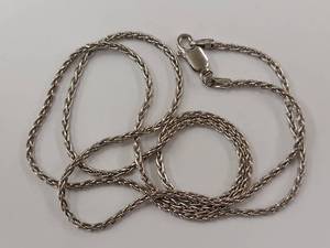 lot 176R image: Italian Sterling Silver Rope Chain