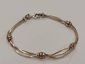 lot 190R image: Dyadema Designer 925 Italy Silver Bracelet