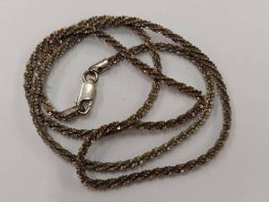 lot 198R image: GM Designer Style Sterling Silver Chain Necklace