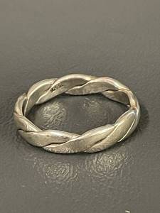 lot 201R image: Sterling Silver Braided Ring
