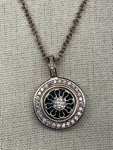 lot 30B image: Sterling Silver 925 Sunburst Pendant