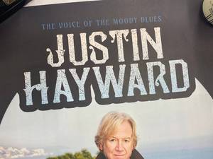 lot 81B image: Justin Hayward All The Way Tour Poster