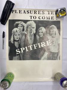 lot 85B image: Vintage Spitfire Band Poster 80s Memorabilia