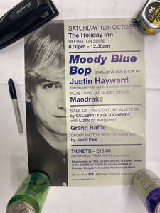 lot 86B image: Age Unknown-Justin Hayward Concert Poster