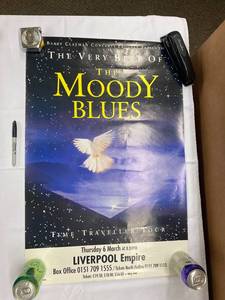lot 88B image: Age Unknown-Moody Blues Time Traveller Tour Poster