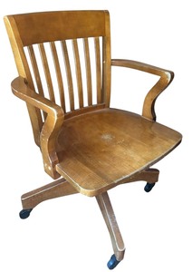 lot 74A image: Outstanding Vintage Office Chair