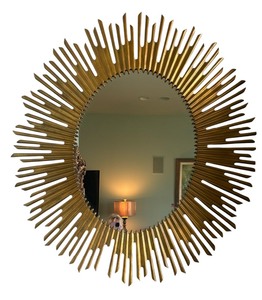 lot 24 image: Salon Sunburst Oval Mirror by Bernhardt