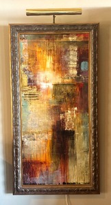 lot 29 image: Ponder II Original Framed Painting by Lunden