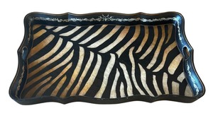 lot 33 image: Garcia Imports Zebra Print Tray