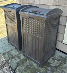lot 107 image: Suncast Waste and Recycling Bins