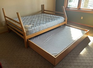 lot 83 image: Room and Board Brighton Duo Bunk Bed and Trundle Bed