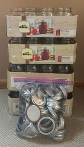 lot 116 image: Collection of Kerr Mason Jars and Lids