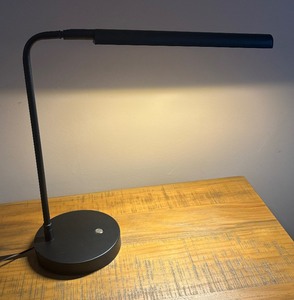 lot 119 image: Sleek Black Touch Lamp by Project 62
