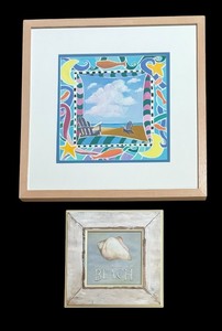 lot 118 image: Two Beach Motif Prints