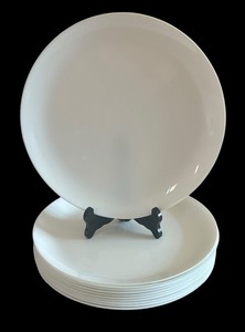 lot 117 image: Eleven White Dinner Plates
