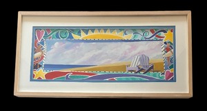 lot 94 image: Original Beach Motif Painting