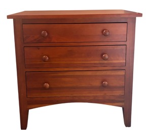 lot 16A image: Cherry Expressions Three Drawer Nightstand  Tradewins Cherry Expressions Three Drawer Nightstand