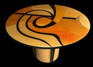 lot 97 image: Modern Benjamin Le Dining Table