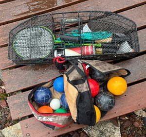 lot 157 image: Bocce Ball and Badminton Sets