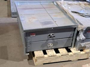 lot 14 image: American Eagle Sliding Storage Box 2-drawer