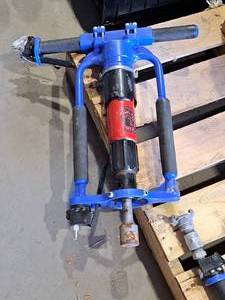 lot 42 image: Marchant Model 102 Picket Post Driver  Power Post Driver Jackhammer with Drive Kit