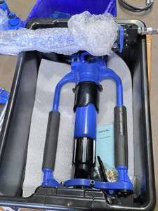 lot 46 image: Marchant Model 102 Picket Post Driver  Power Post Driver Jackhammer with Drive Kit (New )