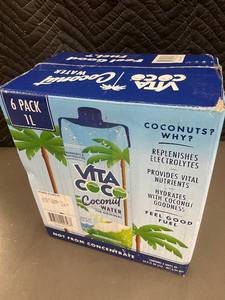 lot 10 image: Vita Coco Coconut Water 6 Pack Original 1L Tetra Paks