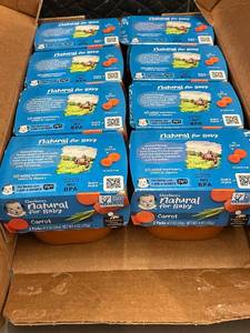 lot 129 image: Gerber Natural Baby Food Carrot 4 oz (Pack of 2) - Case of 8