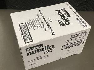 lot 151 image: Case of 24 Nutella & Go Hazelnut Spread with Breadsticks