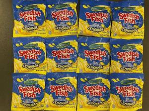lot 358 image: 12-Pack Swedish Fish Blue Raspberry Lemonade Candy Bags
