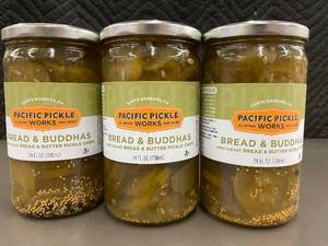 lot 360 image: Pacific Pickle Works Bread & Buddhas Sweet Pickle Chips 24 fl oz